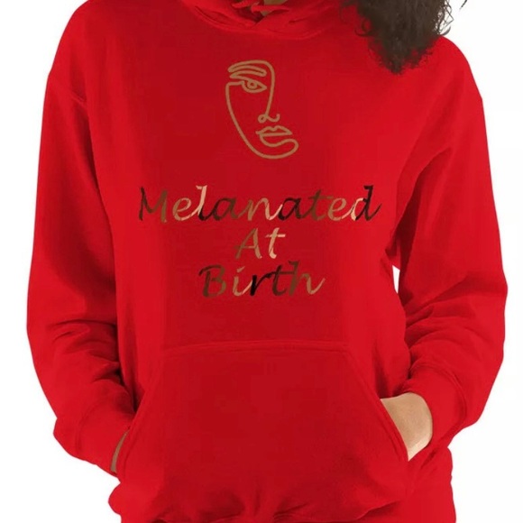 Melanated At Birth Hoodie - Picture 4 of 6